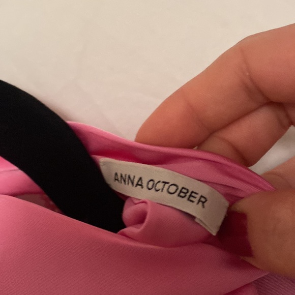 Anna October Audrey High-Neck Satin Dress - Picture 10 of 11